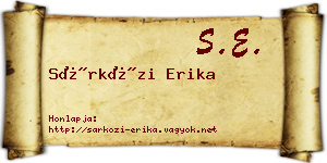 Sárközi Erika névjegykártya
